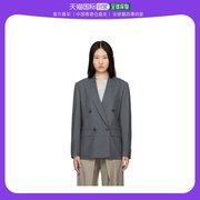 香港直邮潮奢 LOW CLASSIC 女士灰色双排扣西装外套