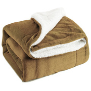 毛毯加厚毛巾被羊羔绒毯子，冬季双人单人法兰绒珊瑚，绒毛毯床单双层
