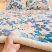 牛奶绒床垫软垫家用冬季法兰珊瑚绒床褥垫子宿舍加厚保暖床毯褥子