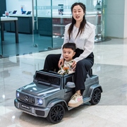 儿童电动车奔驰大g四轮小孩宝，宝带遥控汽车1-3岁玩具双人可坐大人