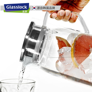 glasslock冷水壶，耐高温耐热玻璃水壶家用大容量，凉茶壶水杯套装