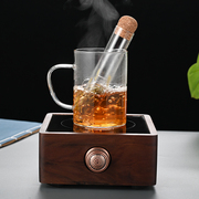 玻璃茶漏试管滤茶器茶叶过滤器喝茶叶过滤工具茶具配件泡茶器