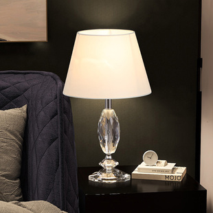 现代时尚奢华水晶台灯床头灯卧室房间床头柜高级感装饰小号菠萝