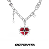 OCTO VITA原创设计个性尖刺拼接锁骨链 恶女系列朋克风酷帅男女潮