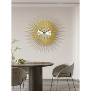 创意艺术餐厅挂钟高级感网红钟表客厅家用时钟简约现代装饰挂墙表