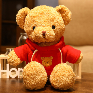 泰迪熊抱抱熊小号熊猫小熊公仔布娃娃毛绒玩具送女友生日礼物床上