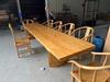 松木实木整板整张原木长方形桌面板大板办公茶桌酒吧吧台面板