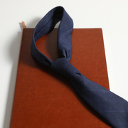 多色英伦简约暗条纹时尚文艺，简洁清爽蓝色棕色日系复古条纹领带