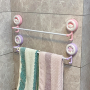 毛巾架子卫生间免打孔壁挂置物架浴室毛巾单杆厕所洗手间收纳挂架