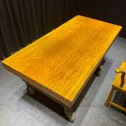 黄花梨木大板金丝楠木，茶桌组合原木实木，茶台办公新中式桌家具