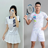 羽毛球服定制比赛服套装女短裙短袖排球衣男网球运动服印字订