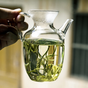 加厚耐热玻璃茶具仿宋龙井壶公道杯过滤茶海仿古绿茶器分茶器执壶