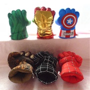 毛绒玩具超凡蜘蛛侠手套绿巨人，拳击手套玩偶，钢铁侠手套舞台道具