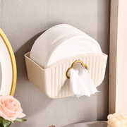 简约免打孔纸巾盒洗脸巾，壁挂式面巾纸收纳盒厨房，卫生间抽纸卷纸盒