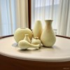 儿童创意diy手工制作材料白胚底胚益智玩具，雪花泥木质花瓶