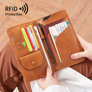 长款护照包RFID手机钱包多功能旅行证件包passport男女士通用