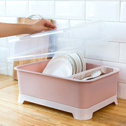 放碗柜塑料家用厨房沥水，碗架装餐具碗筷碗碟，架收纳盒带盖箱置物架