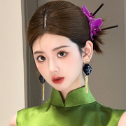 韩子造型新中式新娘头饰头花耳环发簪礼服晨袍旗袍旅拍写真发饰品