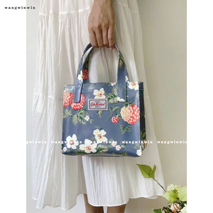 cathkidston手提包mini小方包碎花(包碎花，)防水盒饭包帆布(包帆布)印花手拎包小包