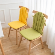 温莎椅坐垫餐椅垫北欧实木椅子座垫马蹄形家用四季透气棉麻椅垫
