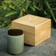 绿茶春茶包装盒空礼盒高档陶瓷茶叶罐龙井碧螺春，毛尖中式竹盒定制