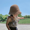 儿童草帽韩国夏季沙滩防晒婴幼儿洋气帽子，ins女童宝宝出游防晒帽