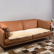 羊毛双人三人沙发垫轻奢欧式皮毛一体加厚纯色沙发坐垫可定制