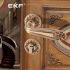 德国EKF铜门锁 分体古铜欧式室内门锁卧室房门锁具金色实木门把手