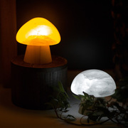 创意蘑菇矿石小夜灯卧室床头可爱氛围装饰小台灯蘑菇灯led小夜灯