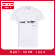 Calvin Klein男士时尚休闲潮流印花纯棉短袖T恤CK圆领全棉打底衫