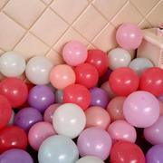 5寸马卡龙(马卡龙)色，乳胶气球派对装饰糖果色圆形，小号气球1.1克球中球制作