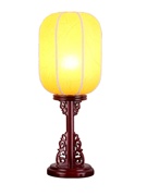中式小台灯古典实木影楼拍照道具卧室床头红色仿古羊皮宫灯古风灯
