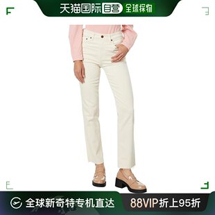 美国直邮ag jeans 女士 牛仔裤直筒高腰