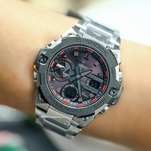 卡西欧手表gst-b400ad-1a4xd-1abd-1a2mv-5a光能蓝牙男腕表