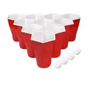 销售450ml红色一次性塑料杯beerpong套盒redcups派对杯子q.