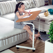 简易小桌子电脑桌学生学习写字折叠书桌简约家用可移动升降床边桌