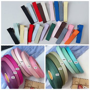 韩国进口10mm丝光螺纹，带手工diy包夹包发箍蝴蝶结，发夹基础织带