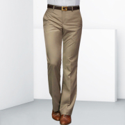 yuemoyi商务微喇叭裤男士英伦，时尚卡其色直筒，阔腿裤垂感免烫西裤