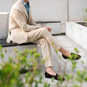 夏季韩版欧美男士，修身小脚纯色西裤英伦，长裤街拍免烫立体剪裁9分