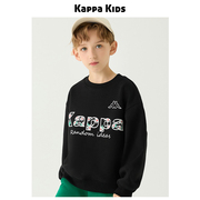 kappa卡帕童装儿童卫衣，2023春装男大童圆领，上衣运动男孩衣服