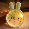 兔子可爱静音小闹钟女孩专用桌面时钟起床神器台式儿童学生用台钟
