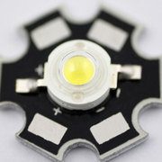 极速3w大功率led灯珠带铝基板，高品质3.7v超亮正白光手电发光二极