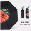 双层黑胶大花伞遮阳小黑伞，防晒防紫外线雨伞，女晴雨两用涂层太阳伞