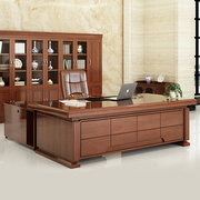 办公家具老板桌大班台，简约现代经理桌油漆，总裁桌椅组合大气办公桌