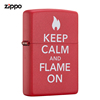 zippo打火机美国正版火，继续烧红色zippo打火机男士礼物28671