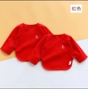 童泰新生的儿红色衣服，半背衣初生婴儿上衣，满月宝宝和尚服春秋无骨