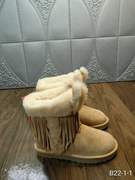 冬季羊毛中筒流苏靴真皮，羊皮毛一体雪地，靴女靴子保暖防滑22-1