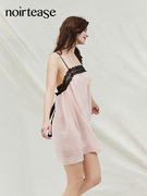 noirtease夏季薄款超柔软丝质，睡裙女性感蕾丝吊带睡衣家居服