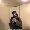 YUYUREAL 冬日宿命 立领大衣女冬季新款双排扣深灰色毛呢外