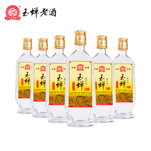 品牌玉蝉大曲纯粮食酒，52度浓香型光瓶白酒，整箱500ml*6瓶